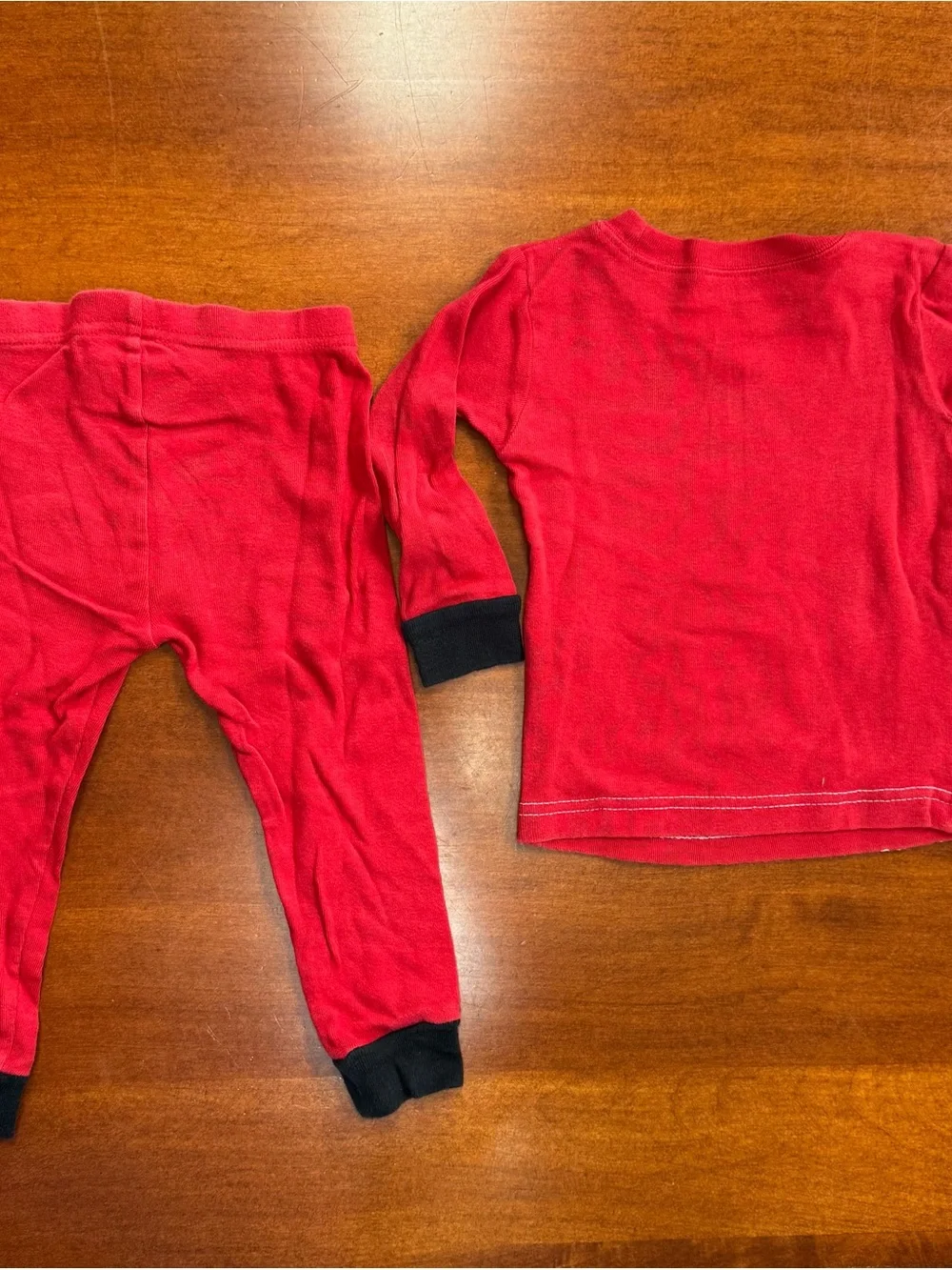 Carter’s Baby 12M Santa Christmas Pajama Set Red 2 Piece Holiday PJs
